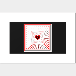 Heart Pattern Posters and Art